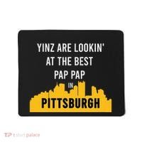Yinz Looking At Best Yinzer Pap Pap Pittsburgh Pa Mousepad thumb 0