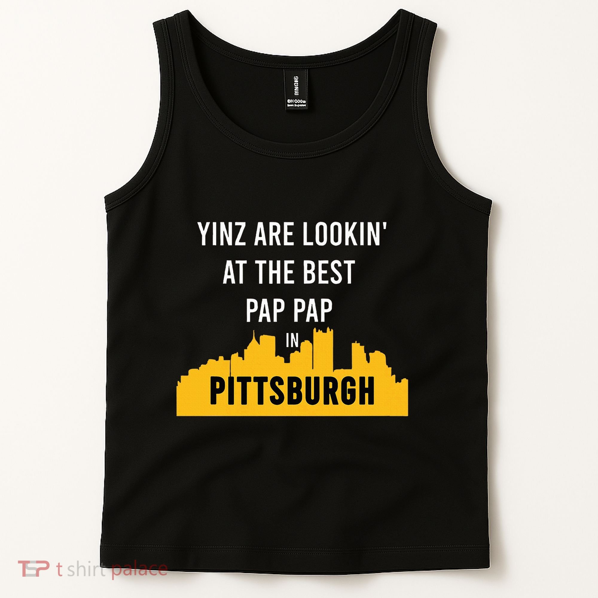 Yinz Looking At Best Yinzer Pap Pap Pittsburgh Pa Tank Top