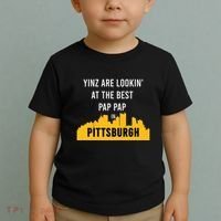 Yinz Looking At Best Yinzer Pap Pap Pittsburgh Pa Toddler T-Shirt thumb 2