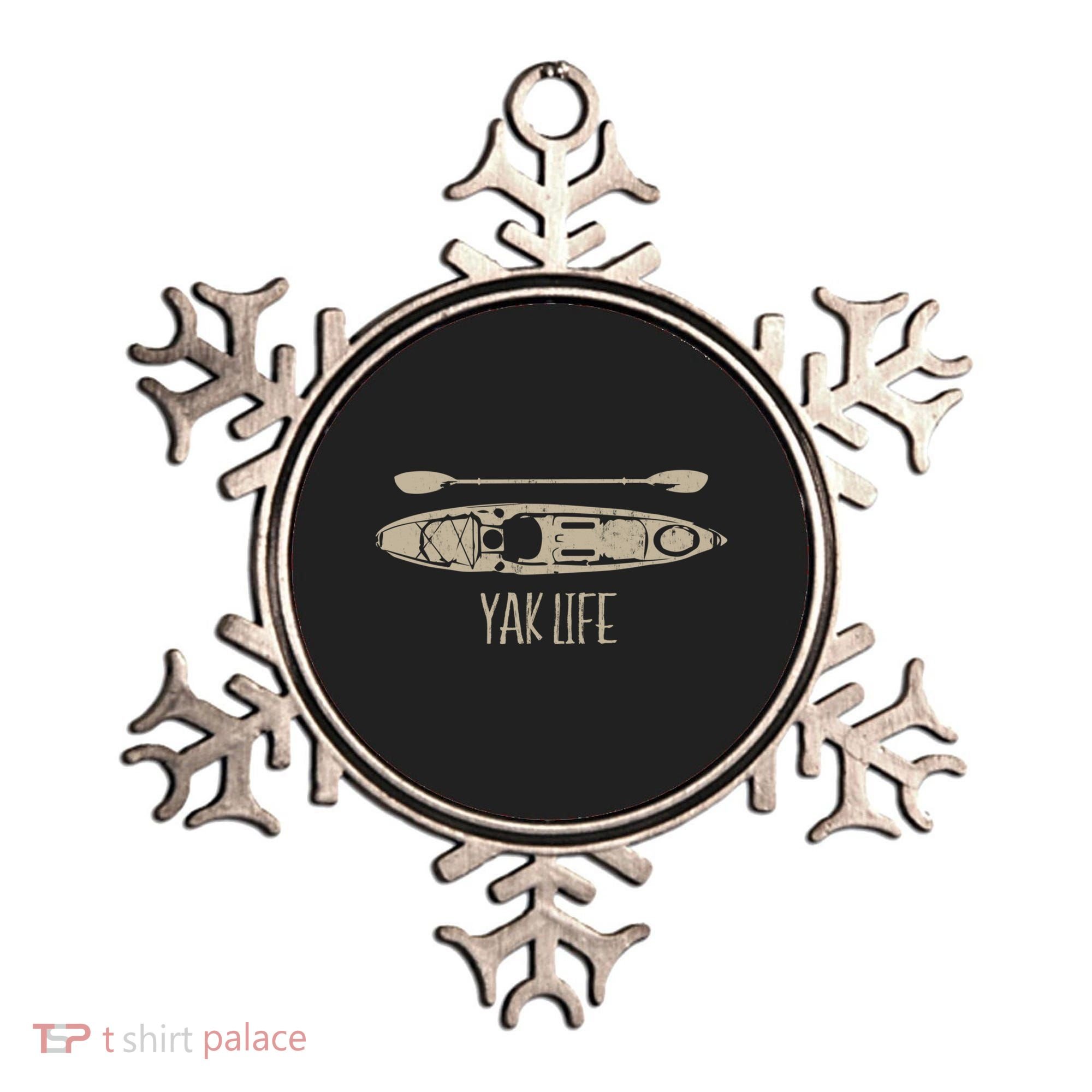 Yak Life Graphic Kayak Life Kayaking And Paddling Gift Ornament
