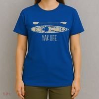 Yak Life Graphic Kayak Life Kayaking And Paddling Gift T-Shirt thumb 4