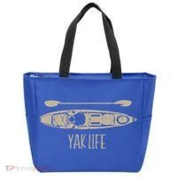 Yak Life Graphic Kayak Life Kayaking And Paddling Gift Tote Bag thumb 0