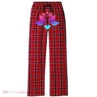 Yoga Lotus Gift Women's Flannel Plaid Pajama Pants thumb 0
