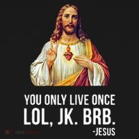 Yolo Lol Jk Brb Jesus Women's Hoodie thumb 2
