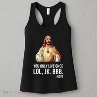 Yolo Lol Jk Brb Jesus Women's Tank Top thumb 3