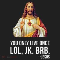 Yolo Lol Jk Brb Jesus Hat thumb 2