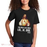Yolo Lol Jk Brb Jesus Kids T-Shirt thumb 2