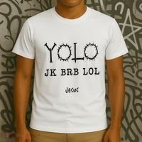 Yolo Lol Jk Brb Jesus Christmas Religious Christian Lover T-Shirt thumb 3