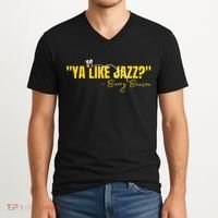 Ya Like Jazz Funny Jazz Lovers Gift V-Neck T-Shirt thumb 2