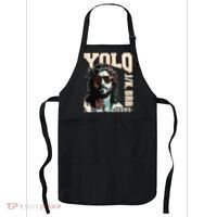 YOLO LOL JK BRB Jesus Funny Easter Christians Resurrection Apron thumb 0