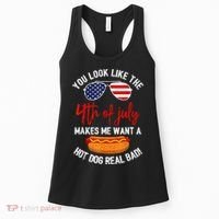 You Look Like The 4th Of July Patriotic Women's Tank Top thumb 0