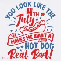 You Look Like 4th Of July Makes Me Want A Hot Dog Real Bad Women's Tank Top thumb 5
