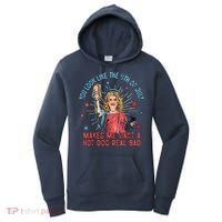 You Look Like 4th Of July Makes Me Want A Hot Dog Real Bad Women's Hoodie thumb 0