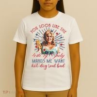 You Look Like 4th Of July Makes Me Want A Hot Dog Real Bad T-Shirt thumb 4
