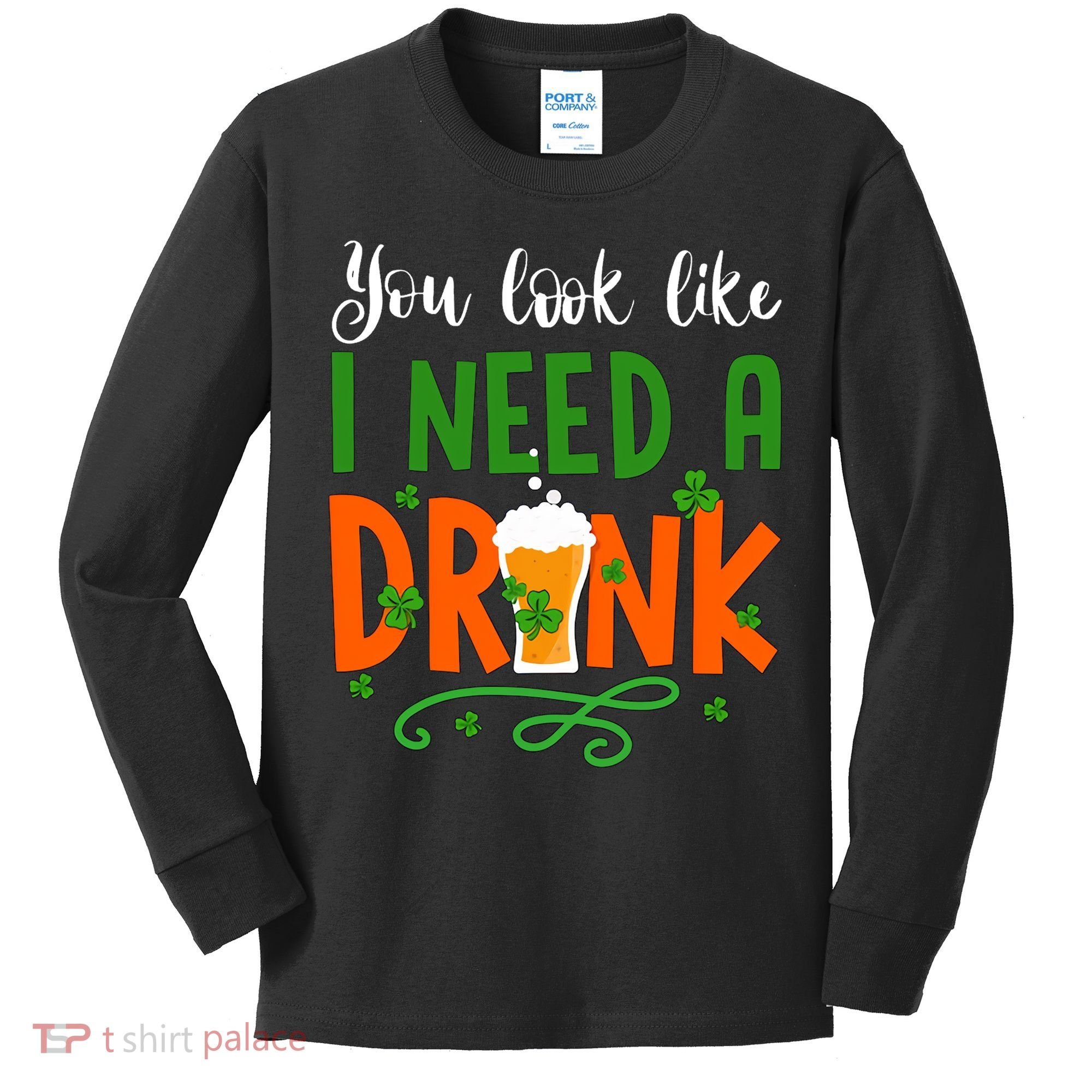 You Look Like I Need A Drink Kids Long Sleeve Shirt