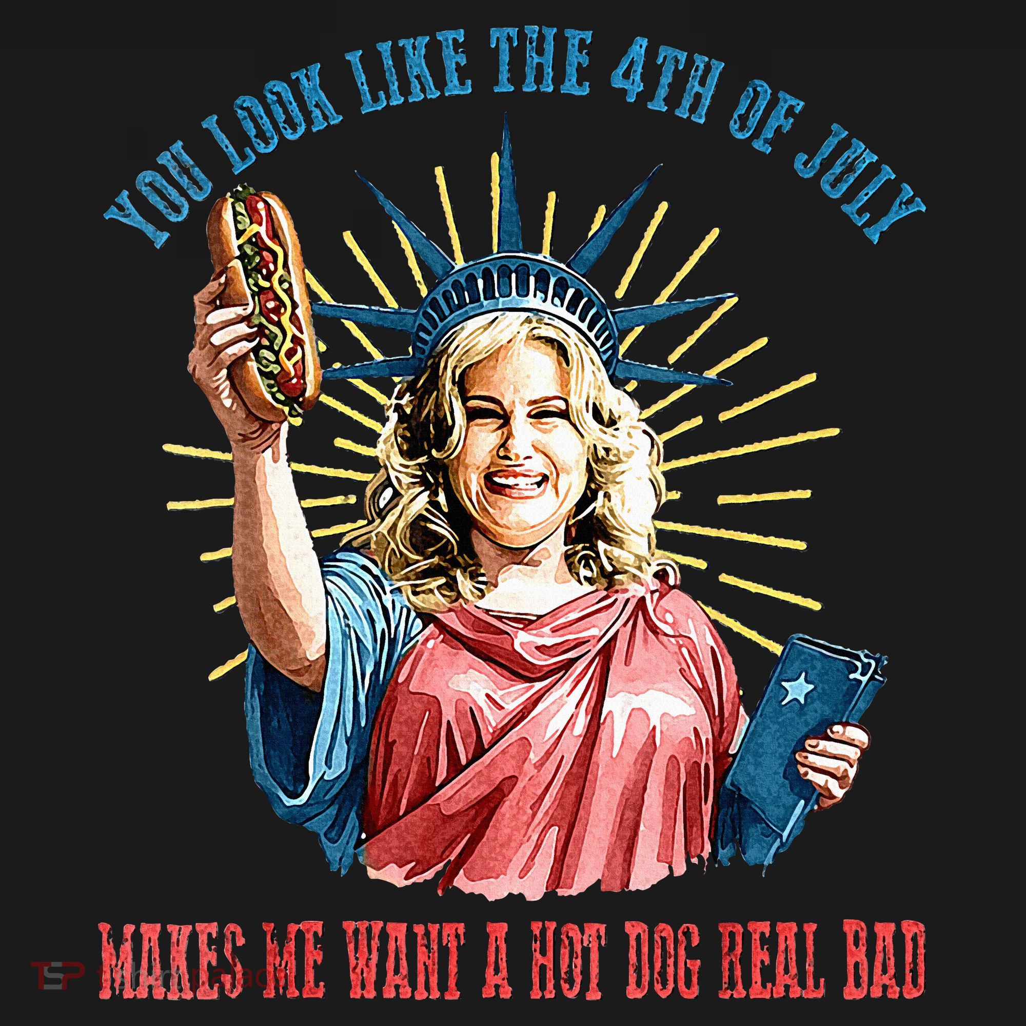You Look Like The 4th Of July Hot Dog Wiener T-Shirt