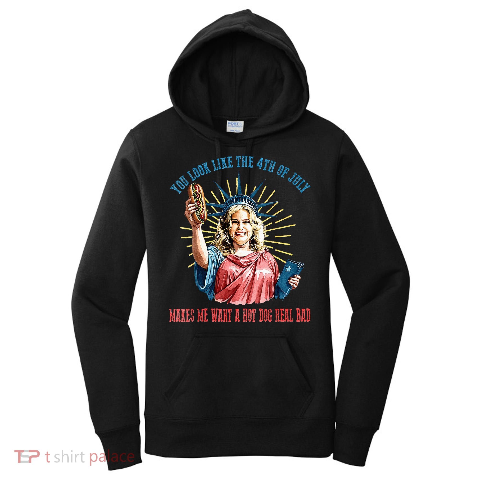 You Look Like The 4th Of July Hot Dog Wiener Women's Hoodie