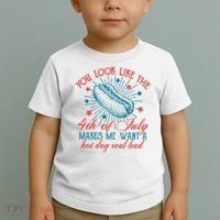 You Look Like The 4th Of July Independence Day Toddler T-Shirt thumb 2