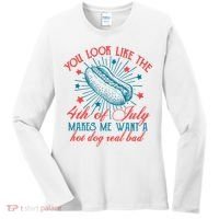 You Look Like The 4th Of July Independence Day Women's Long Sleeve Shirt thumb 0