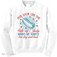 You Look Like The 4th Of July Independence Day Kids Sweatshirt thumb 0