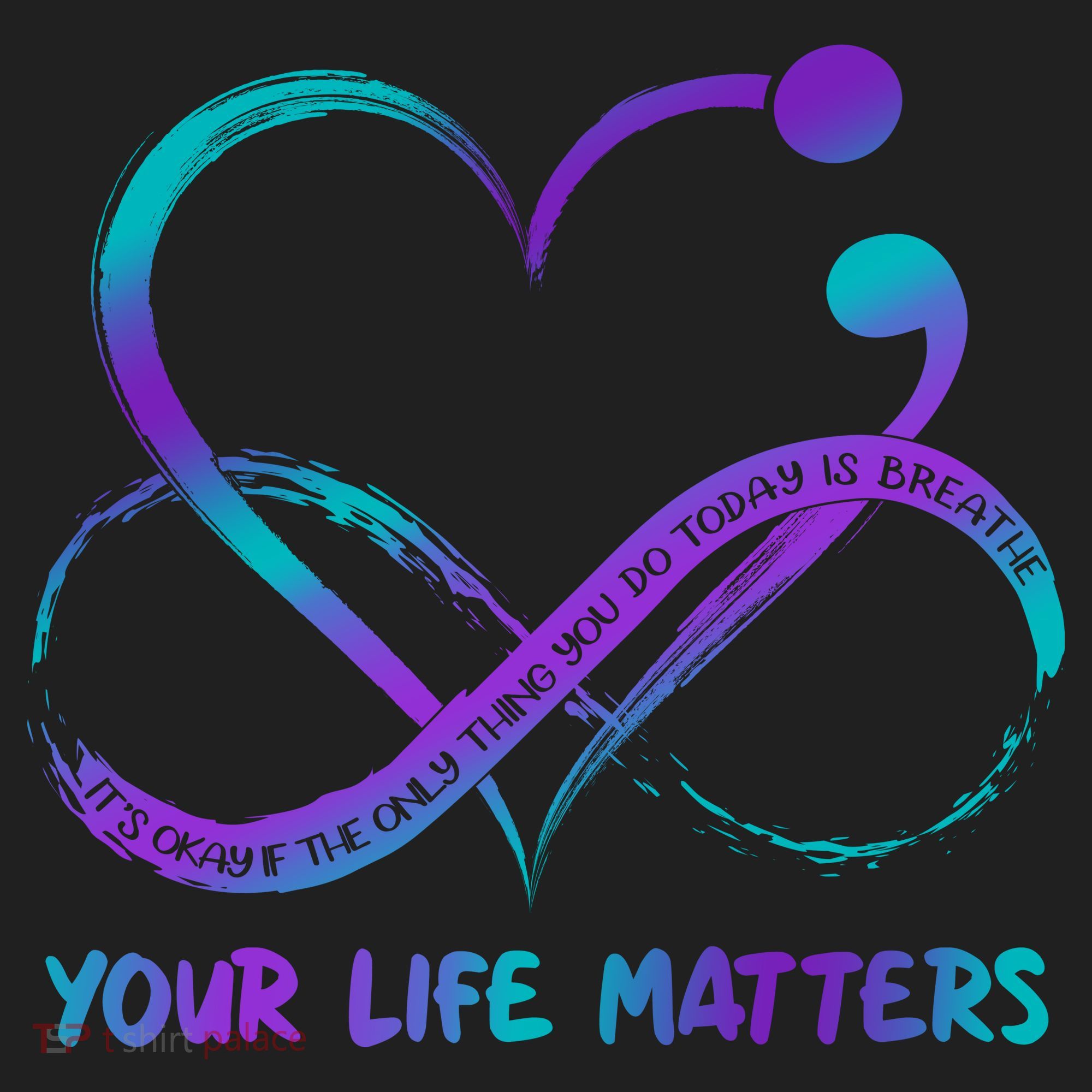 Your Life Matters Suicide Prevention Awareness Infinity Heart Women's Sweatshirt