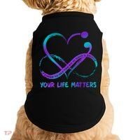 Your Life Matters Suicide Prevention Awareness Infinity Heart Doggie Tank thumb 0