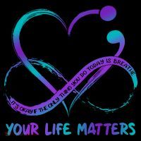 Your Life Matters Suicide Prevention Awareness Infinity Heart Coffee Mug thumb 5