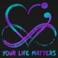 Your Life Matters Suicide Prevention Awareness Infinity Heart Women's Hoodie thumb 2