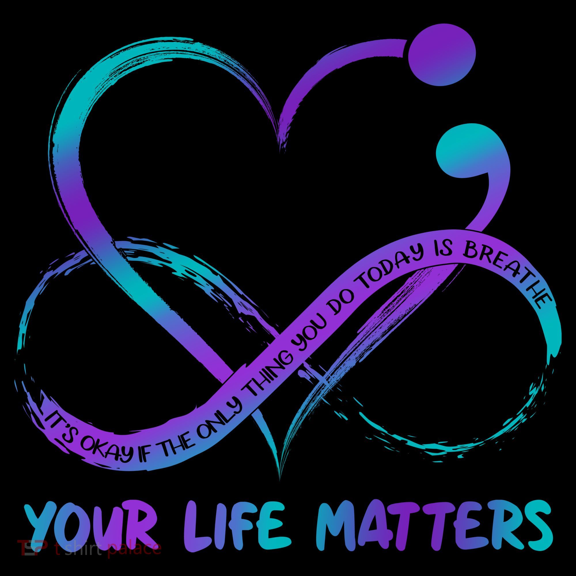 Your Life Matters Suicide Prevention Awareness Infinity Heart Women's Hoodie
