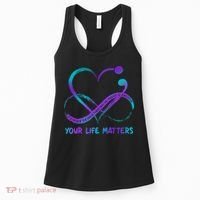 Your Life Matters Suicide Prevention Awareness Infinity Heart Women's Tank Top thumb 0