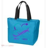 Your Life Matters Suicide Prevention Awareness Infinity Heart Tote Bag thumb 3