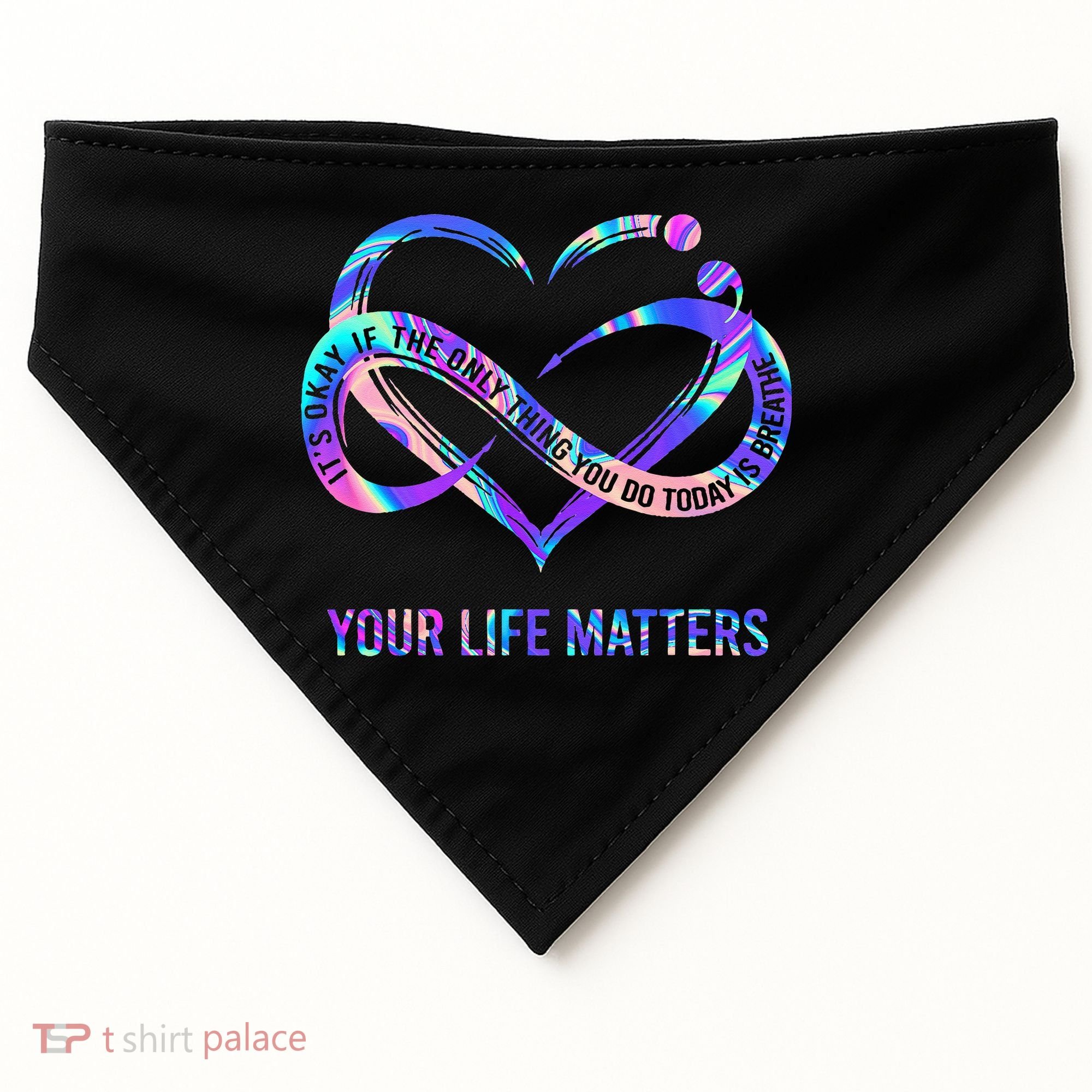 Your Life Matters Suicide Prevention Awareness USA-Made Doggie Bandana
