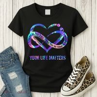 Your Life Matters Suicide Prevention Awareness Women's T-Shirt thumb 3