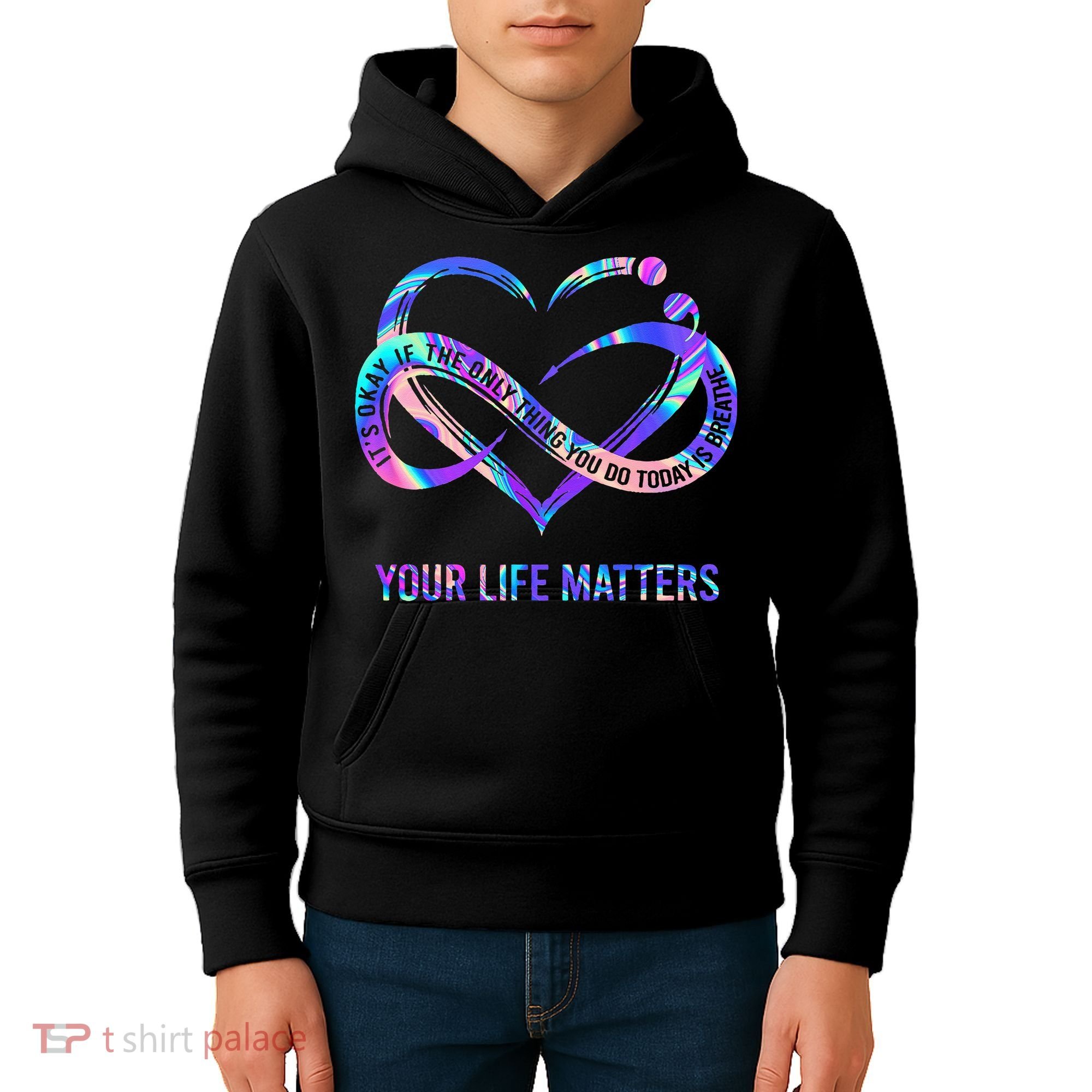 Your Life Matters Suicide Prevention Awareness Kids Hoodie