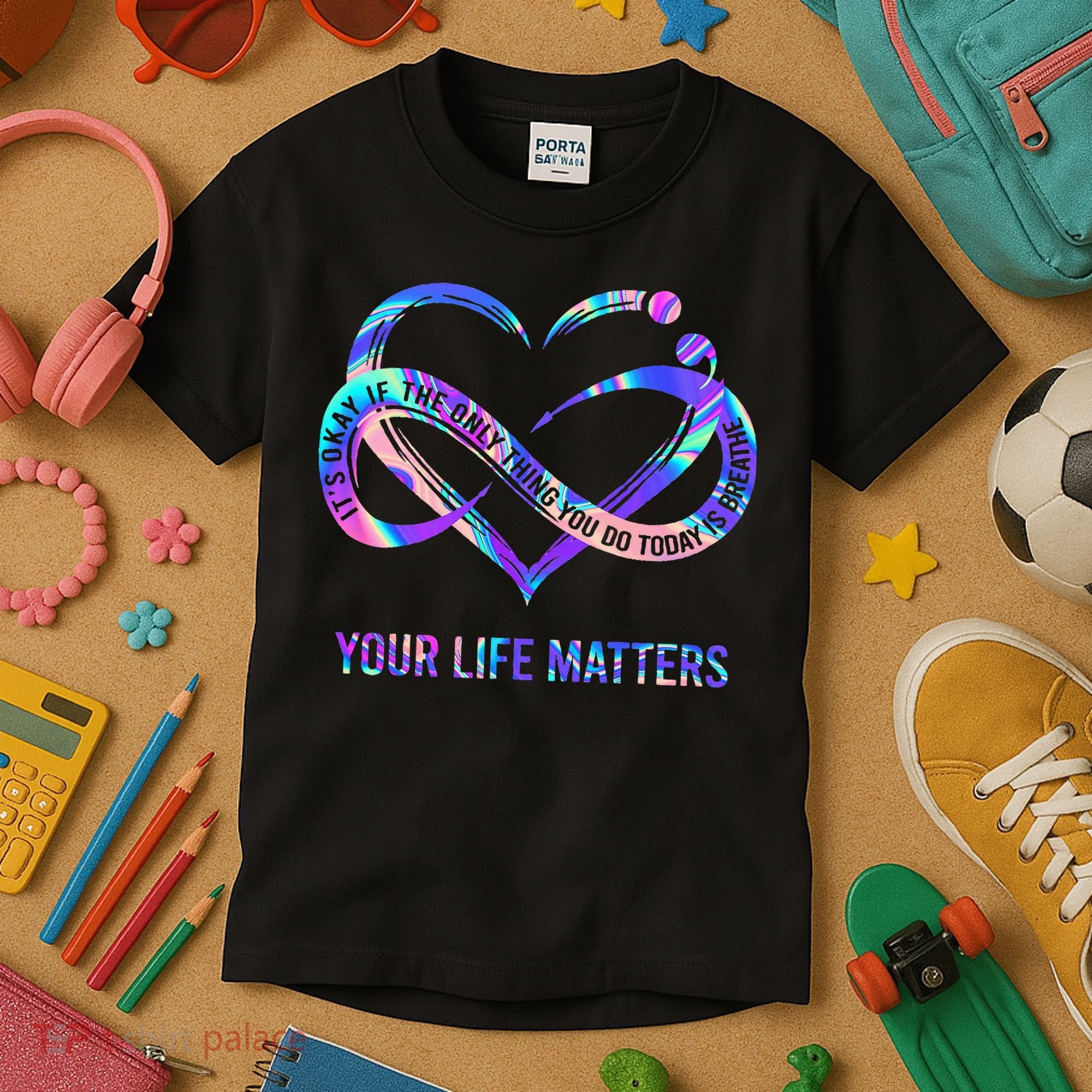 Your Life Matters Suicide Prevention Awareness Kids T-Shirt