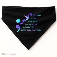 Your Life Matters Suicide Prevention Awareness USA-Made Doggie Bandana thumb 0