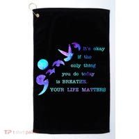 Your Life Matters Suicide Prevention Awareness Golf Towel thumb 0