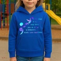 Your Life Matters Suicide Prevention Awareness Kids Hoodie thumb 3