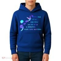 Your Life Matters Suicide Prevention Awareness Kids Hoodie thumb 4