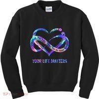 Your Life Matters Suicide Prevention Awareness Kids Sweatshirt thumb 0
