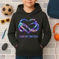 Your Life Matters Suicide Prevention Awareness Kids Hoodie thumb 2