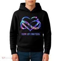 Your Life Matters Suicide Prevention Awareness Kids Hoodie thumb 4