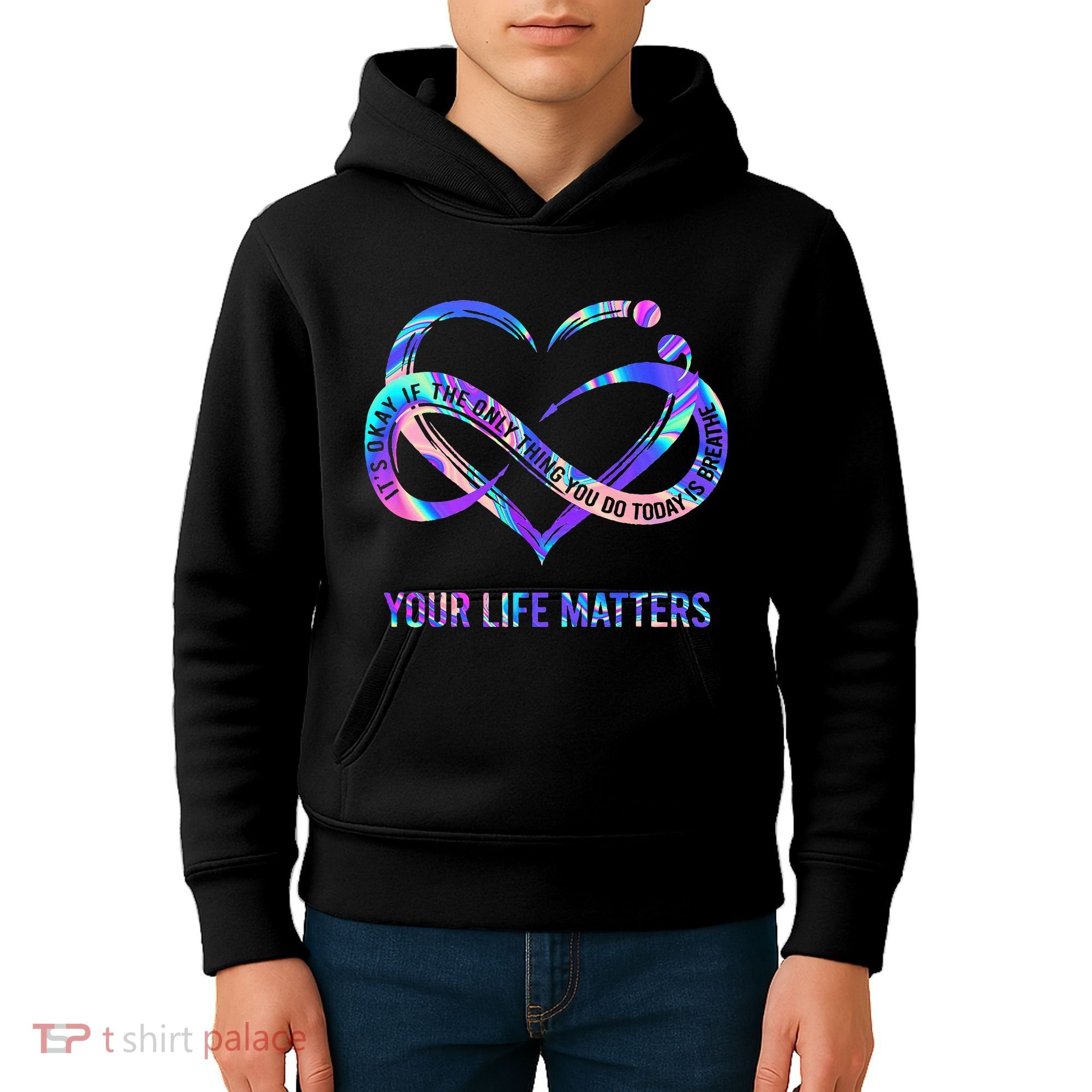 Your Life Matters Suicide Prevention Awareness Kids Hoodie