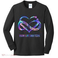 Your Life Matters Suicide Prevention Awareness Kids Long Sleeve Shirt thumb 0