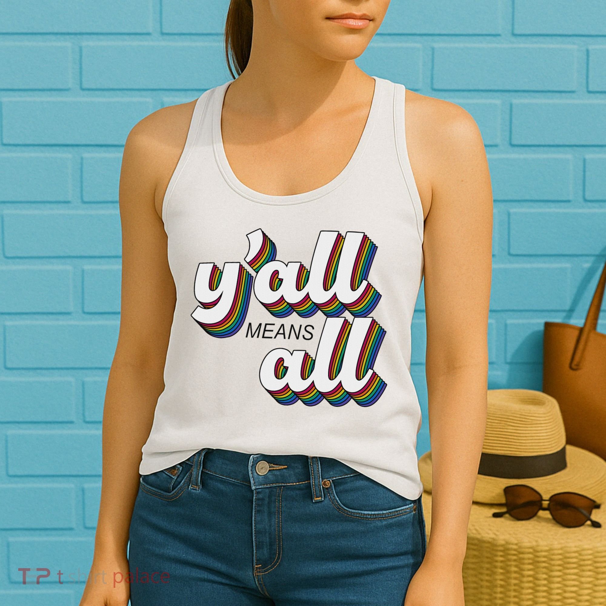 Y'all Lgbtq Month Means All Women's Tank Top