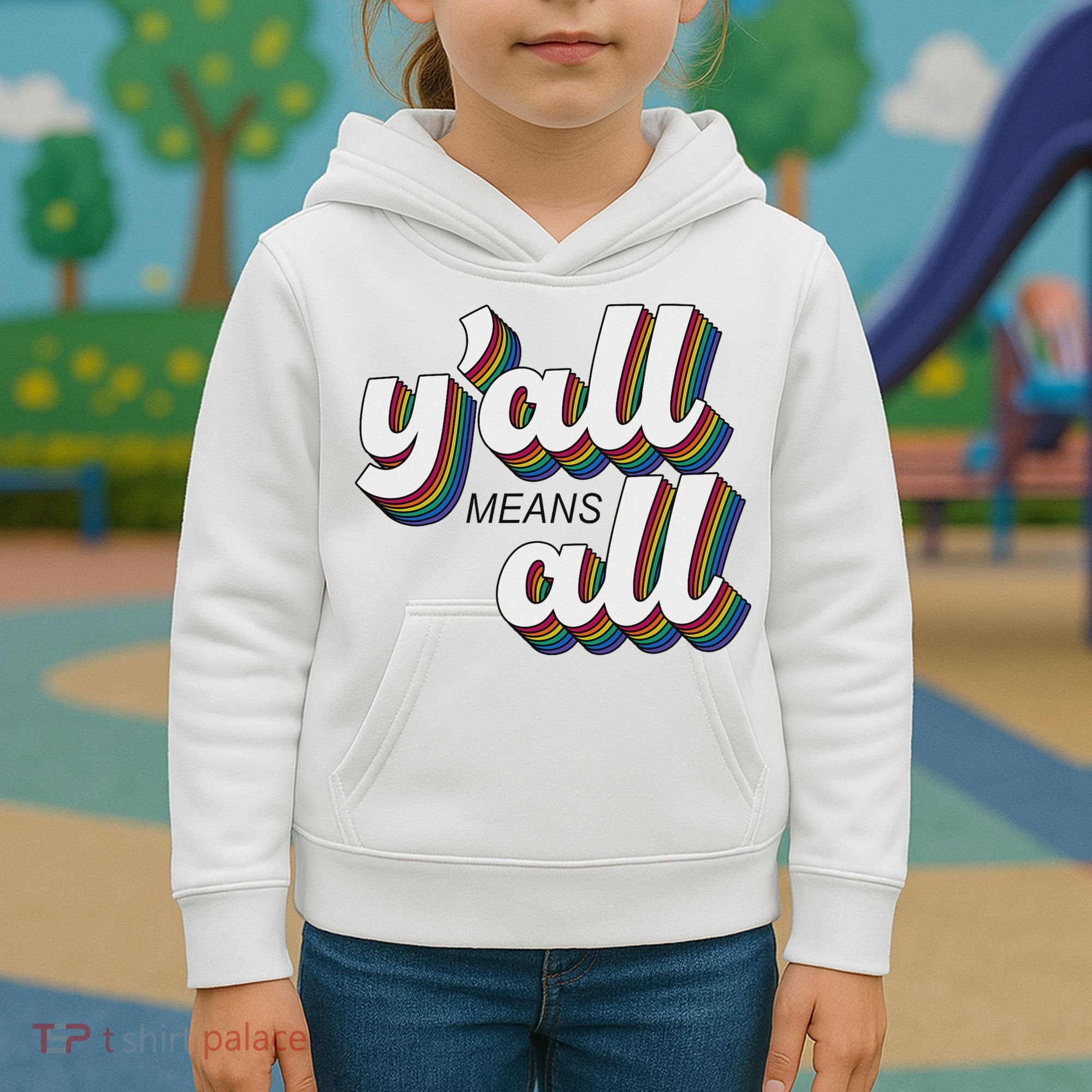 Y'all Lgbtq Month Means All Kids Hoodie