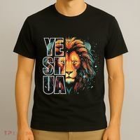 Yeshua Lion Of Judah Fear Bible Christian Religious T-Shirt thumb 3