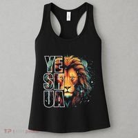 Yeshua Lion Of Judah Fear Bible Christian Religious Women's Tank Top thumb 3