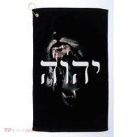 Yhwh Lion Of Judah Yahweh In Hebrew Golf Towel thumb 0