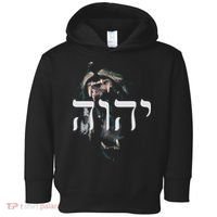 YHWH Lion of Judah - Yahweh in Hebrew Toddler Hoodie thumb 0
